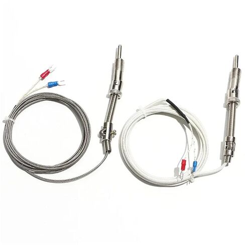 K/E Type WRNT-02 Compression Spring Thermocouple Thermal Resistance Temperature Control Probe Sensor 1Pcs(K Shielded Wire 5m) in Saudi Arabia