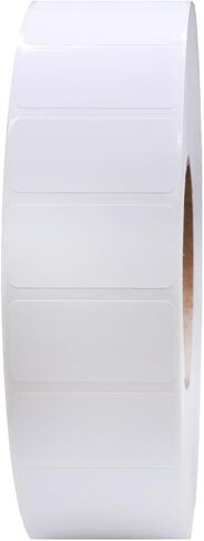 2 x 1 Thermal Transfer Perforated White Labels, 3″ Inch Core, 5500 Count - Label Paper for Thermal Printer Labels, Permanent Adhesive, Suitable for Various Industries in Saudi Arabia