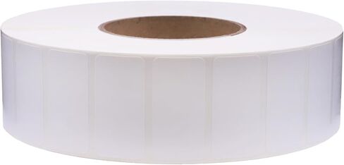 2 x 1 Thermal Transfer Perforated White Labels, 3″ Inch Core, 5500 Count - Label Paper for Thermal Printer Labels, Permanent Adhesive, Suitable for Various Industries in Saudi Arabia
