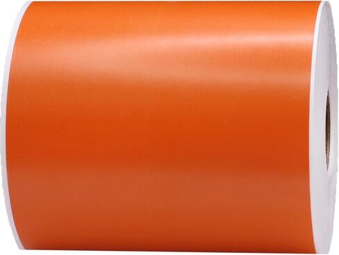 4 x 6 Direct Thermal Top Coated Orange Labels, 1″ Inch Core, 250 Count - Label Paper for Thermal Printer Labels, Permanent Adhesive, Suitable for Various Industries in Saudi Arabia