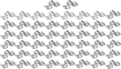 Grating Clip Saddle Clips Metal Hardware Replacement Sturdy Grid Plate Clip Heavy Duty for Mezzanines Walkways Stair- 50pcs in Saudi Arabia