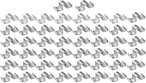 Grating Clip Saddle Clips Metal Hardware Replacement Sturdy Grid Plate Clip Heavy Duty for Mezzanines Walkways Stair- 50pcs in Saudi Arabia