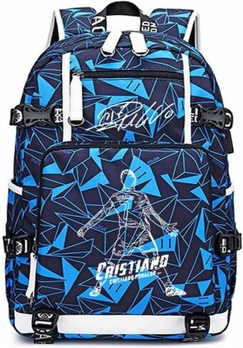 FANwenfeng Soccer Player 7 Luminous Multifunction Backpack Travel Football Fans Bag For Men Women (Style 12) in Saudi Arabia