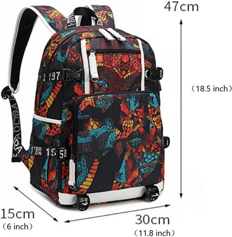 FANwenfeng Soccer Player 7 Luminous Multifunction Backpack Travel Football Fans Bag For Men Women (Style 12) in Saudi Arabia