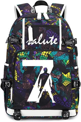 FANwenfeng Soccer Player 7 Luminous Multifunction Backpack Travel Football Fans Bag For Men Women (Style 12) in Saudi Arabia