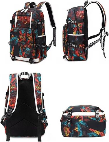 FANwenfeng Soccer Player 7 Luminous Multifunction Backpack Travel Football Fans Bag For Men Women (Style 12) in Saudi Arabia