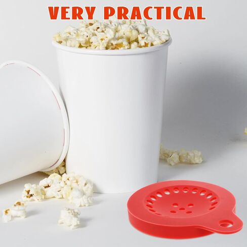 LABRIMP Silicone Popcorn Popper Lid Multi-Hole Microwave Safe Reusable Cover for Even Heating Replacement Lid 5.27X4.25X0.51 Inch in Saudi Arabia