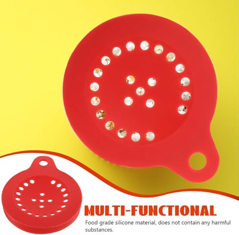 LABRIMP Silicone Popcorn Popper Lid Multi-Hole Microwave Safe Reusable Cover for Even Heating Replacement Lid 5.27X4.25X0.51 Inch in Saudi Arabia