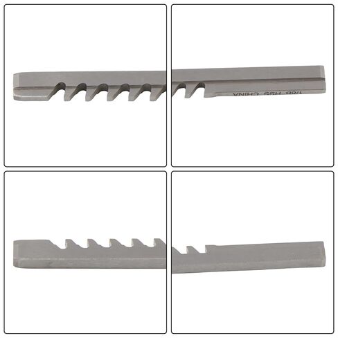 مجموعة أدوات Keyway Broach مقاس 1/8 بوصة من findmall - فولاذ عالي السرعة مع أداة تطرق يدوية للمعادن والحديد والنحاس - تستخدم مع مكبس أربور لقطع مفاتيح داخلية in Saudi Arabia