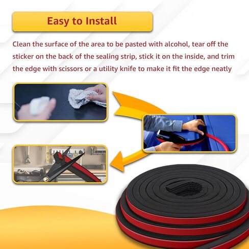 326A0004 Service Kit 30FT Extra Long Ribbed Bulkhead Seal, 3/5" x 360" Self Adhesive EPDM Foam Rubber Weather Stripping Tape for Tonneau Cover, Truck Bed, RV, Boat, Marine, Garage Door, Auto Tailgate in Saudi Arabia