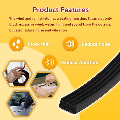 326A0004 Service Kit 30FT Extra Long Ribbed Bulkhead Seal, 3/5" x 360" Self Adhesive EPDM Foam Rubber Weather Stripping Tape for Tonneau Cover, Truck Bed, RV, Boat, Marine, Garage Door, Auto Tailgate in Saudi Arabia