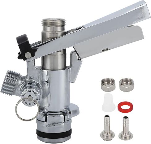 Commercial Grade Keg Coupler Universal Beer Tap Dispenser with G5/8 Thread 304 Stainless Steel and Brass for Draft Beer System Home Bar Restaurant Use in Kuwait