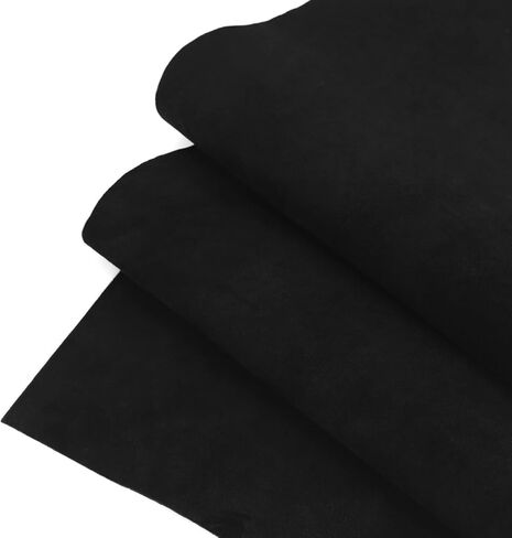 Shkira 12''x24 '' SHEEDE SUEDE SEEDE SLITES LEATHS للحرف اليدوية - SPIPED Black Velor Leathe in Kuwait