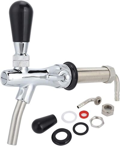 Adjustable Draft Beer Faucet Long Shank with G5 8 Inch Thread for Home Brewing Kegerator and Commercial Dispenser in Kuwait