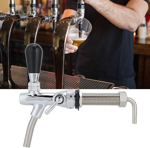 Adjustable Draft Beer Faucet Long Shank with G5 8 Inch Thread for Home Brewing Kegerator and Commercial Dispenser in Kuwait