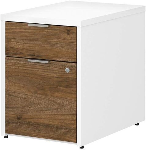 Bush Business Furniture Jamestown 2 Drawer File Cabinet in Storm Gray - Assembled in Saudi Arabia