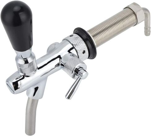 Adjustable Draft Beer Faucet Long Shank with G5 8 Inch Thread for Home Brewing Kegerator and Commercial Dispenser in Kuwait