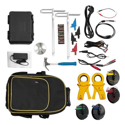 أدوات PCE، جهاز اختبار الأرض/المقاومة المحمول PCE‑ET5000 لأنظمة التأريض والإضاءة، يقيس 0.02Ω–20kΩ، وظيفة الذاكرة، مساعد الأسلاك المرئية والبطارية/التيار الكهربائي in Kuwait