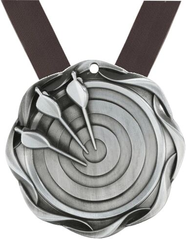 Decade Awards Archery Fusion Medal - Gold, Silver or Bronze | Engraved Archery/Darts Medal - 3 Inch Wide Customize Now in Saudi Arabia