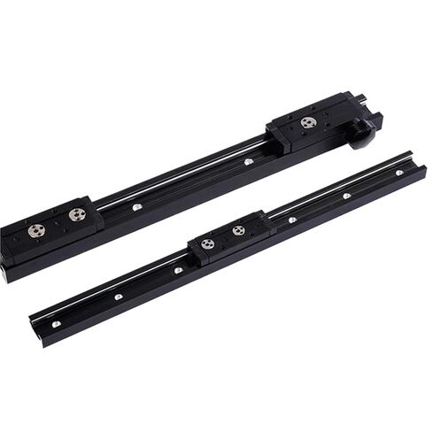 قطعة واحدة من الدليل الخطي ثنائي المحور الفضي المدمج باللون الأسود 28 مم SGR10 مجموعة الأسطوانة: 1 كتلة SGB10 و1 دليل SGR10 للأعمال الخشبية (عجلة SGB10-3، 250 مم) in Kuwait