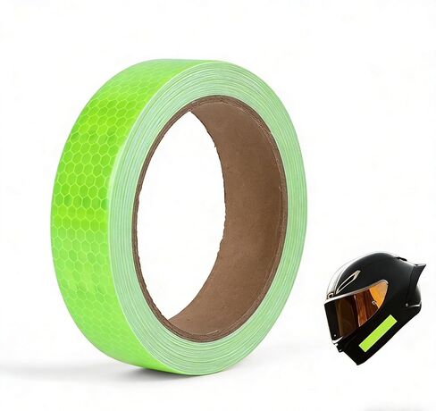 شريط أمان عاكس عالي الوضوح، شريط فلورسنت، 1 بوصة × 30 قدم، أخضر فلورسنت in Kuwait