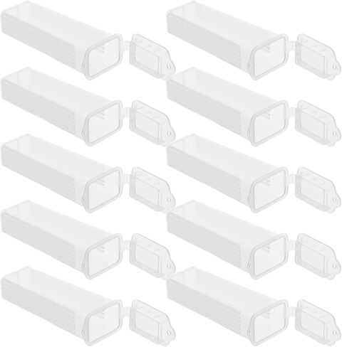 50pcs Plastic Microscope Slide Staining Jars with 5-slot Narrow Staining Rack, Laboratory Slide Holder Storage for Sample Processing and Observation in Saudi Arabia