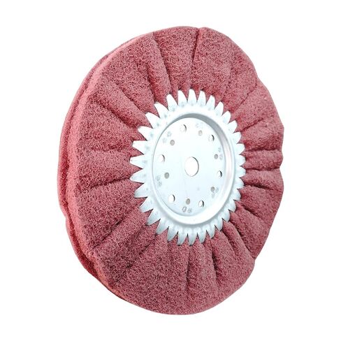 9 Inch x 2 Section Satin Non Woven Abrasive Airway Buffing Wheel for Angle Grinder, 5/8 Inch Arbor Hole, Medium Fine, 1PC in Saudi Arabia