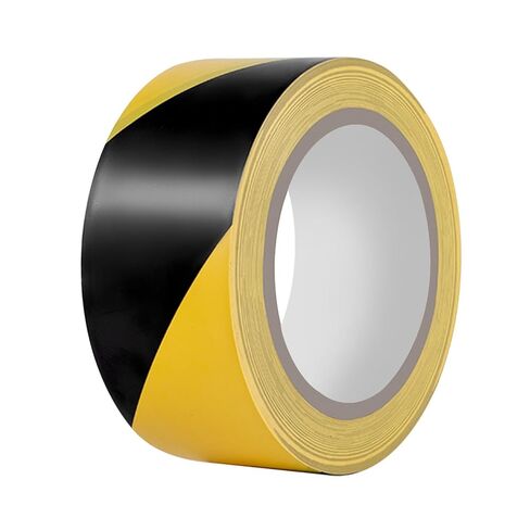 Hazard Tape - 2 Inch x 108 Feet Red & White Ultra-Adhesive Hazard Warning Safety Stripe Tape for Marking Floor, Walls in Kuwait