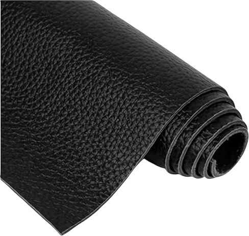 Black Leather, 1.4-2.0mm Thickness for Wallets, Briefcases, Sofa & Stool, Leather Sheets for Crafting (Black lizhiwen16×32 in Kuwait