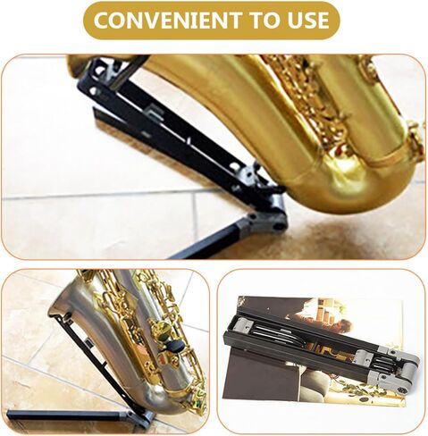 SUPVOX طوي ألتو ساكسفون حامل حامل الساكسفون المحمولة قوس لتخزين ألتو ساكس وعرض ملحق الآلة الموسيقية in Kuwait