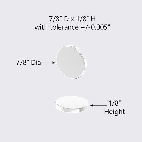 N52 Magnet - 7/8" D x 1/8" H - 12 Pack,Heavy Duty Rare Earth Magnets, 0.875" Dia x 0.125" Thick Super Strong Neodymium Disc Magnets for DIY, Building, Scientific, Crafts, Fridge Magnet in Saudi Arabia