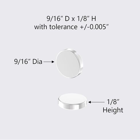 N52 Magnets- 9/16" D x 1/8" H - 32 Pack, Powerful Small Round Rare Earth Magnet, Super Strong Neodymium Disc Heavy Duty Magnets,NiCuNi Coating, 0.5625" Dia x 0.125 Thick Powerful Magnet in Saudi Arabia