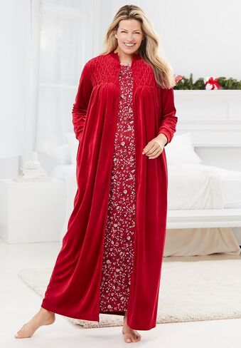 Dreams & Co. فستان منسوج بنقشة الزهور مقاس كبير in Saudi Arabia