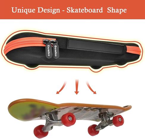 Casmilee Finger Skateboard Case for Tech Deck Fingerboard Ultra Dlx 14 ، حامل ألواح التزلج المصغرة القابلة للتحصيل ، وتخزين لعبة الأطفال لألواح الملصقات ، والعجلات ، والأدوات ، والبراغي ، وصندوق الجوز فقط in Kuwait