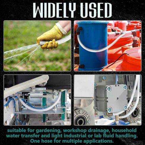 3/4 "ID x 1" Od x 25 ft مضفر الأنابيب البلاستيكية عززت خرطوم الفينيل الشفاف، الثقيلة مرنة ارتفاع ضغط PVC مضفر خرطوم للمياه المنزل حديقة حوض السمك الغسيل in Kuwait