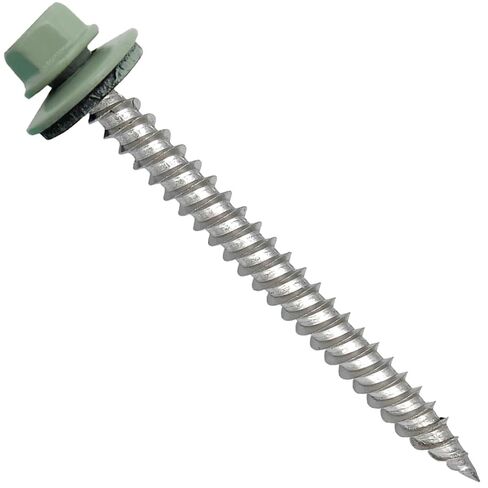 Stainless Steel Metal Roofing Screw: NO Paint (250) 12 x 2-1/2" Hex Sheet Metal Roof Screw. Sharp Point Metal to Wood siding Screws. 5/8" EPDM Washer. in Saudi Arabia