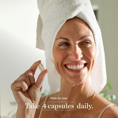 حبوب الببتيدات الكولاجينية من Great Lakes Wellness - تدعم الشعر والبشرة والأظافر والمفاصل والهضم - متحللة، غير معدلة وراثيًا، كيتو وكوشير، أنواع الكولاجين VERISOL I & III لأقصى قدر من الامتصاص (120 كبسولة) in Saudi Arabia