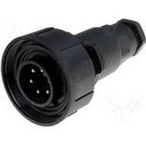 Bulgin Limited، PX0739/P/04، Conn Circular PIN 6 POS المسمار ST حامل الكابل 6 محطة 1 منفذ Buccaneer® (4 عناصر/عناصر) in Kuwait