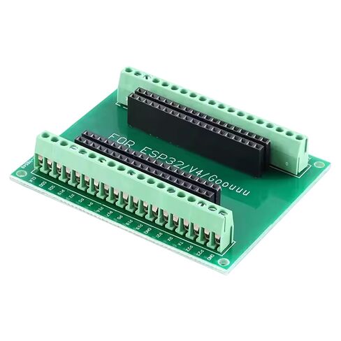 لوحة القطع الطرفية اللولبية لإصدار ESP32 38 دبوس واسع، طرف 3.96 مم ولوحة توسيع رأس 2.54 مم، قطعتان in Saudi Arabia