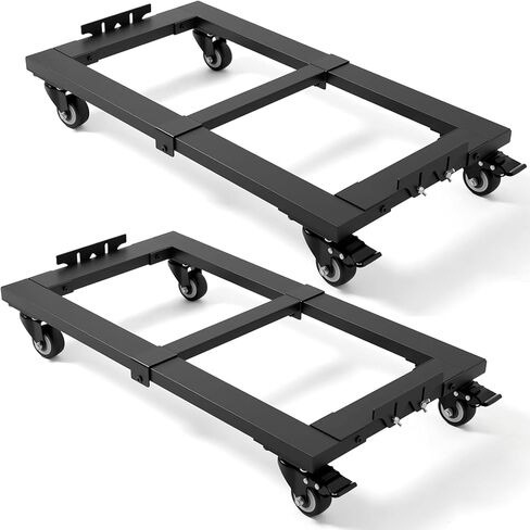 مجموعتان من الأثاث المتحرك بسعة 2300 رطل، 31 بوصة × 17 بوصة، دوللي متدحرجة شديدة التحمل، 4 عجلات مع فرامل، عارضة قابلة للتعديل، حاجز مانع للانزلاق للمستودع، المرآب، نقل المنزل، متجر بيع بالتجزئة in Kuwait