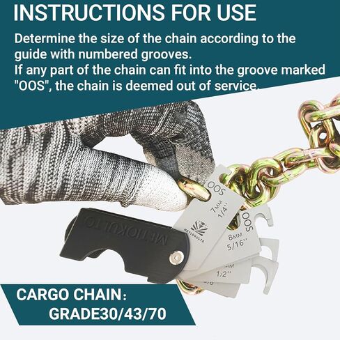 Cargo Chain Wear Inspection Gauge,Storable in Kuwait