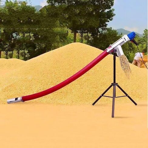 Portable Screw Conveyor with Copper Wire Motor, Stainless Steel Feed Port, Thick Tendon Tube, 2m, for Cement Grain Fertilizer Material Handling (3m) in Saudi Arabia