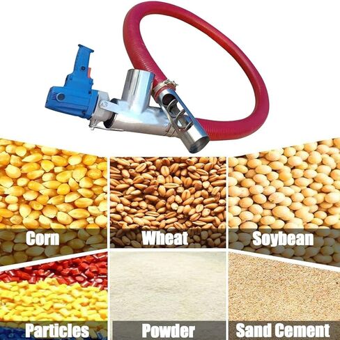 Portable Screw Conveyor with Copper Wire Motor, Stainless Steel Feed Port, Thick Tendon Tube, 2m, for Cement Grain Fertilizer Material Handling (3m) in Saudi Arabia