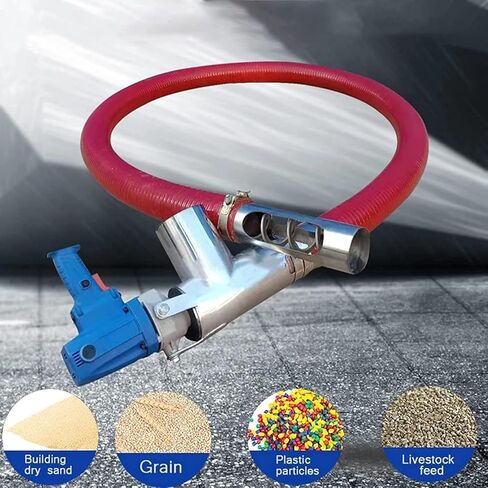 Portable Screw Conveyor with Copper Wire Motor, Stainless Steel Feed Port, Thick Tendon Tube, 2m, for Cement Grain Fertilizer Material Handling (3m) in Saudi Arabia