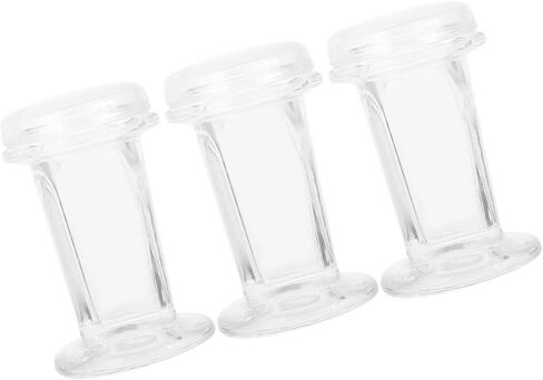 3pcs 60ml Glass Staining Jars with Lid for Microscope Slides, Laboratory Staining Tank for Biology and Pathology Research, Holds 5 Slides, Glass Jar for Scientific Experiments in Kuwait