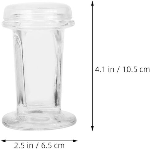 3pcs 60ml Glass Staining Jars with Lid for Microscope Slides, Laboratory Staining Tank for Biology and Pathology Research, Holds 5 Slides, Glass Jar for Scientific Experiments in Kuwait
