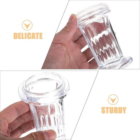 3pcs 60ml Glass Staining Jars with Lid for Microscope Slides, Laboratory Staining Tank for Biology and Pathology Research, Holds 5 Slides, Glass Jar for Scientific Experiments in Kuwait