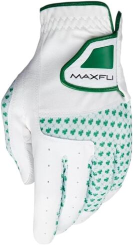 قفاز الجولف Maxfli شامروك 4 أوراق البرسيم تصميم عالمي مقاس واحد من الجلد المسامي in Kuwait