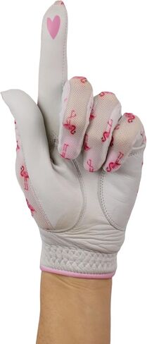 Hand Candy Golf Glove – Premium Cabretta Leather – “Flamingle" – Left Hand Women's Golf Glove with Matching Ball Marker in Saudi Arabia