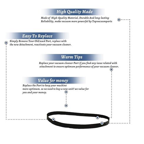 Replacement Part for Hoover FH51010 Vacuum Cleaner Non Stretch Belt # Compare to Part 440005536 in Saudi Arabia
